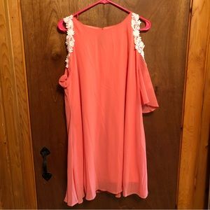 Pink Cold Shoulder Dress XL
